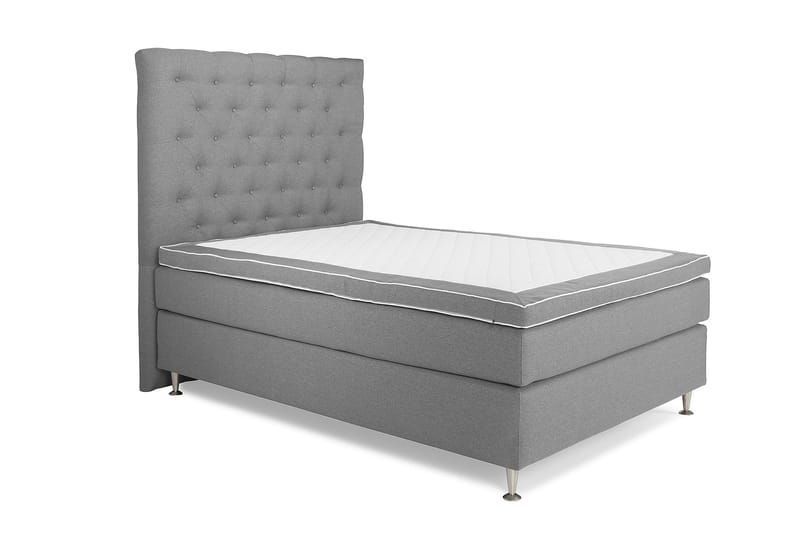 Jenkkisänky Boxford 140x200 - Vaaleanharmaa - Huonekalut - Sänky - Jenkkisängyt