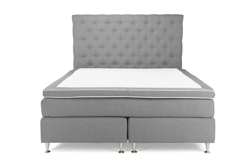 Jenkkisänky Boxford 160x200 - Vaaleanharmaa - Huonekalut - Sänky - Jenkkisängyt