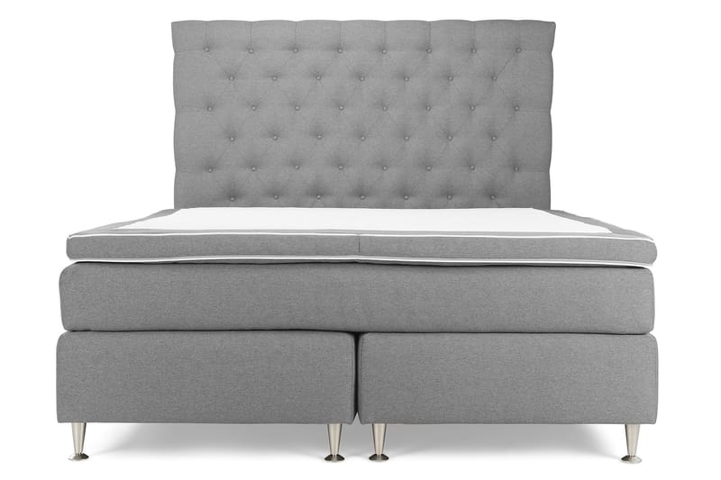 Jenkkisänky Boxford 160x200 - Vaaleanharmaa - Huonekalut - Sänky - Jenkkisängyt