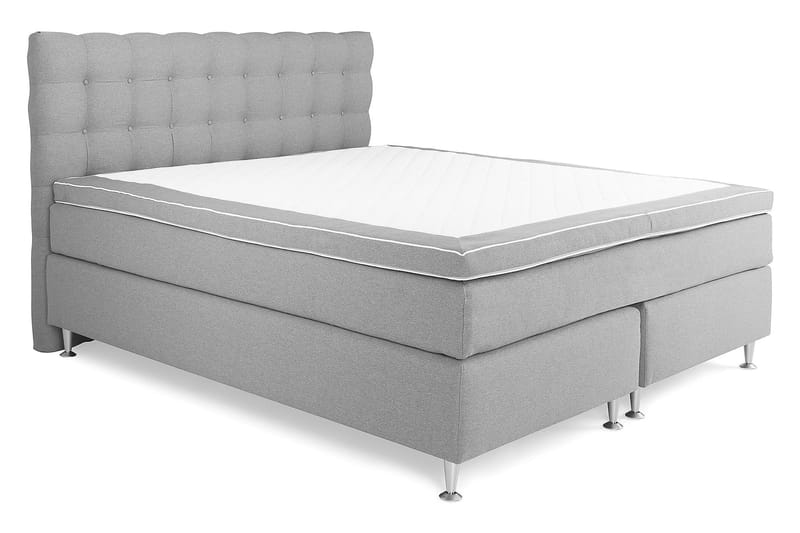 Jenkkisänky Boxford 180x200 - Vaaleanharmaa - Huonekalut - Sänky - Jenkkisängyt