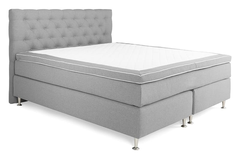 Jenkkisänky Boxford 180x200 - Vaaleanharmaa - Huonekalut - Sänky - Jenkkisängyt