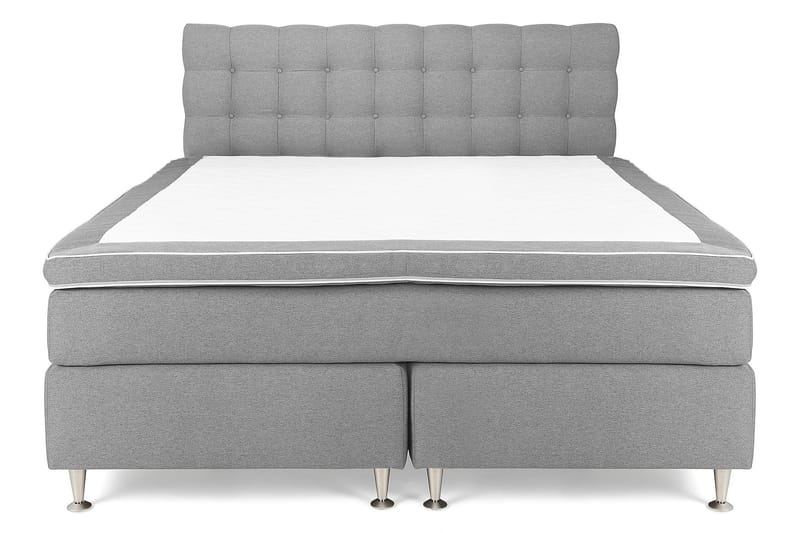 Jenkkisänky Boxford 180x200 - Vaaleanharmaa - Huonekalut - Sänky - Jenkkisängyt