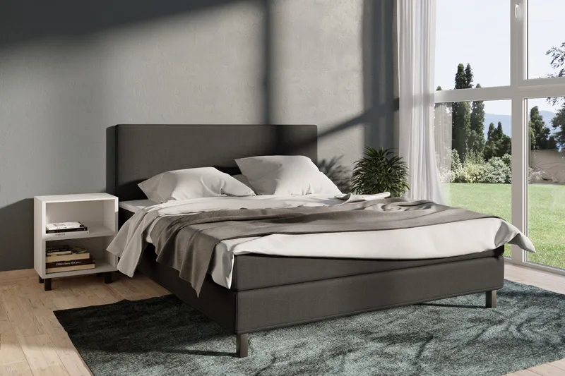 Jenkkisänky Choice No 1 210x210 - Tummanharmaa - Huonekalut - Sänky - Parisänky