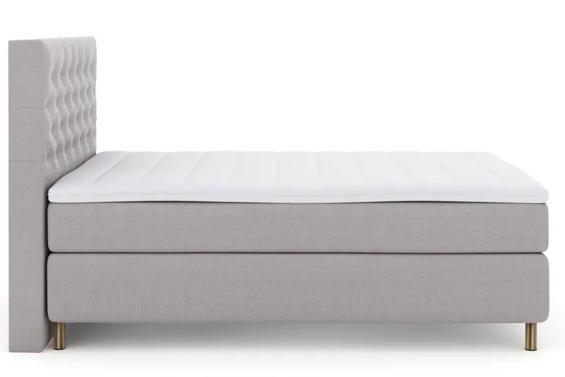 Jenkkisänky Choice No 3 140x200 Medium - Vaaleanharmaa/Kupari - Huonekalut - Sänky - Parisänky