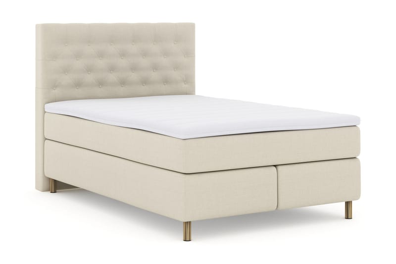 Jenkkisänky Choice No 3 160x200 Kova/Medium - Beige/Kupari - Huonekalut - Sänky - Jenkkisängyt