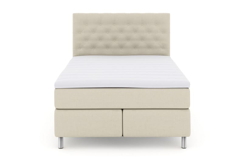 Jenkkisänky Choice No 3 160x200 Kova/Medium - Beige/Metalli - Huonekalut - Sänky - Jenkkisängyt