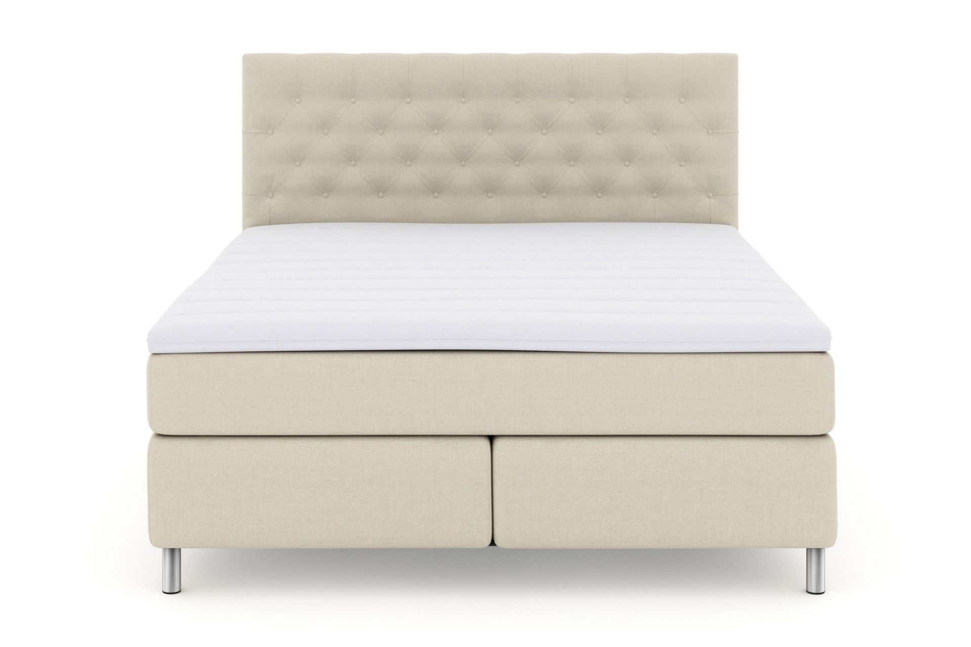 Jenkkisänky Choice No 3 180x200 Kova - Beige/Metalli - Huonekalut - Sänky - Jenkkisängyt