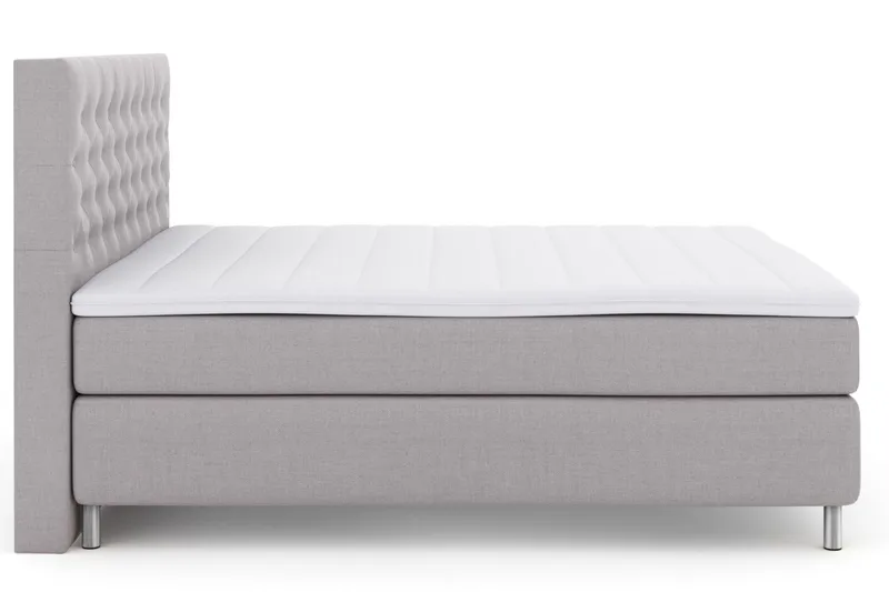 Jenkkisänky Choice No 3 180x200 Kova - Vaaleanharmaa/Metalli - Huonekalut - Sänky - Parisänky