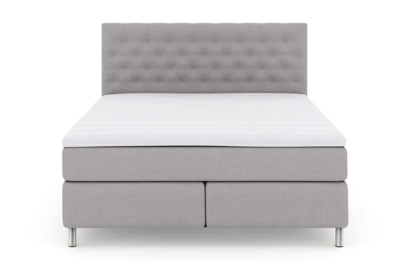 Jenkkisänky Choice No 3 180x200 Kova - Vaaleanharmaa/Metalli - Huonekalut - Sänky - Parisänky