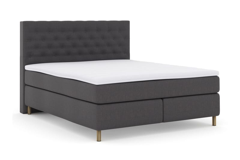 Jenkkisänky Choice No 3 180x200 Kova/Medium - Tummanharmaa/Kupari - Huonekalut - Sänky - Parisänky