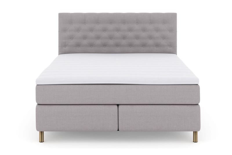 Jenkkisänky Choice No 3 180x200 Kova/Medium, Vaaleanharmaa/Kupari