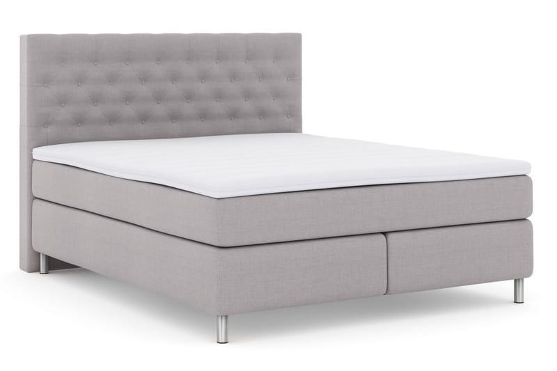 Jenkkisänky Choice No 3 180x200 Kova/Medium - Vaaleanharmaa/Metalli - Huonekalut - Sänky - Jenkkisängyt