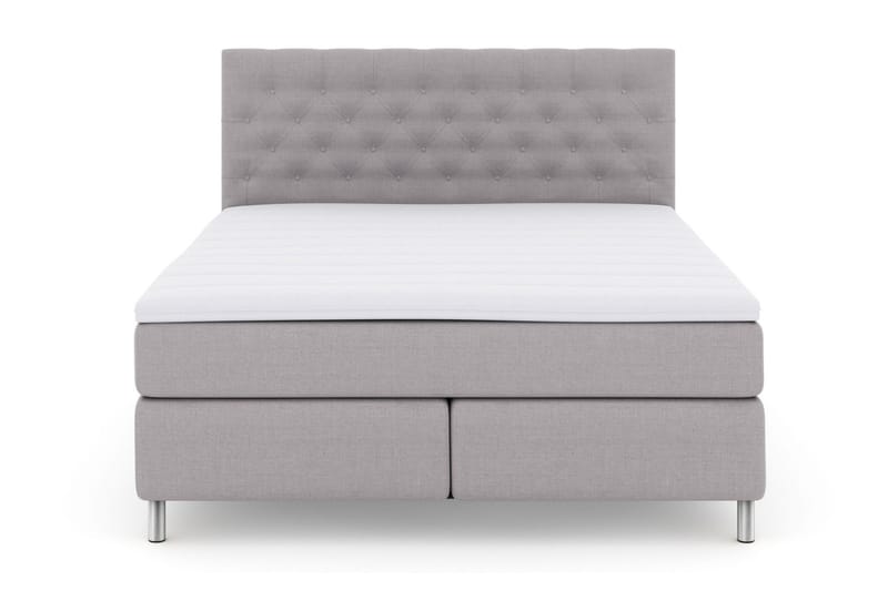Jenkkisänky Choice No 3 180x200 Kova/Medium, Vaaleanharmaa/Metalli