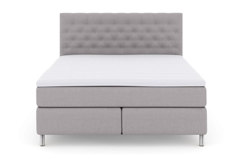 Jenkkisänky Choice No 3 210x210 Kova/Medium - Vaaleanharmaa/Metalli - Huonekalut - Sänky - Parisänky