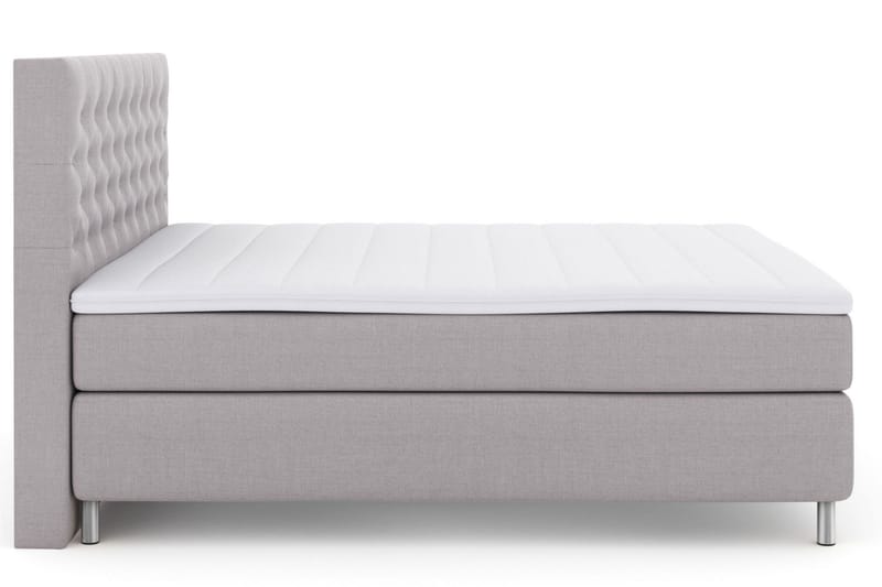 Jenkkisänky Choice No 3 210x210 Kova/Medium - Vaaleanharmaa/Metalli - Huonekalut - Sänky - Parisänky