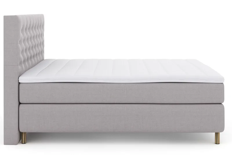 Jenkkisänky Choice No 3 210x210 Medium - Vaaleanharmaa/Kupari - Huonekalut - Sänky - Parisänky