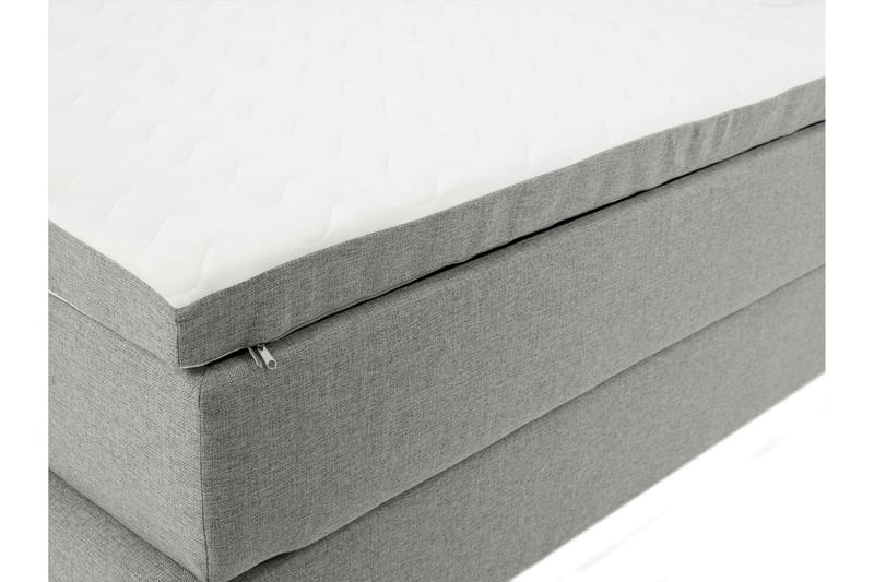 Jenkkisänky Forus 180x200 cm - Vaaleanharmaa - Huonekalut - Sänky - Parisänky