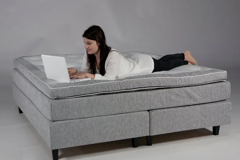 Jenkkisänky Gilius 180x200 - Vaaleanharmaa - Huonekalut - Sänky - Parisänky