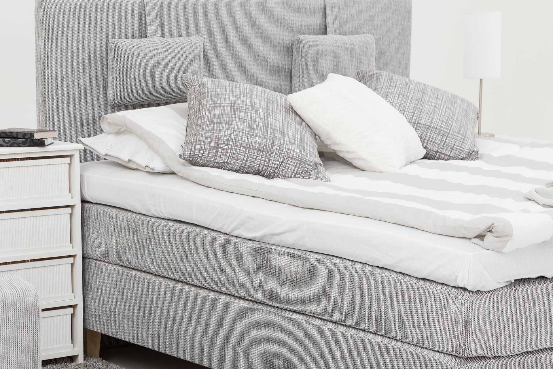 Jenkkisänky Grand 160x200 Vaaleanharmaa - Huonekalut - Sänky - Jenkkisängyt