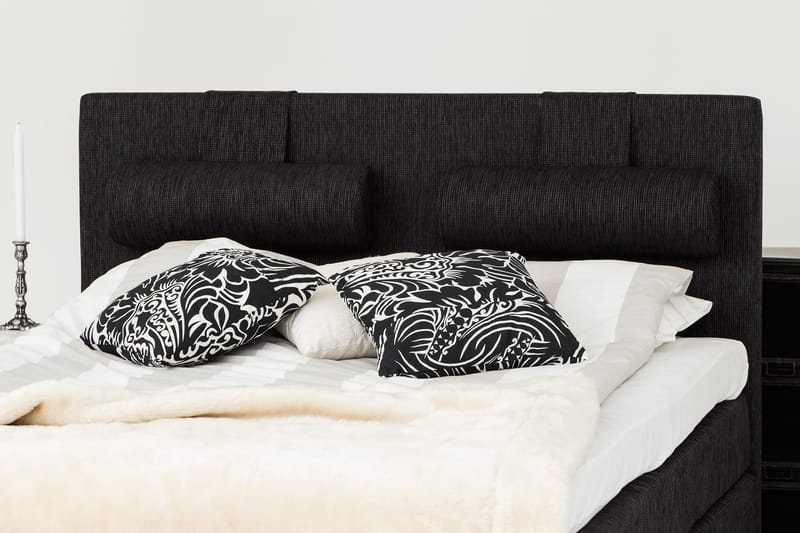 Jenkkisänky Grand 210x210 Musta - Huonekalut - Sänky - Jenkkisängyt