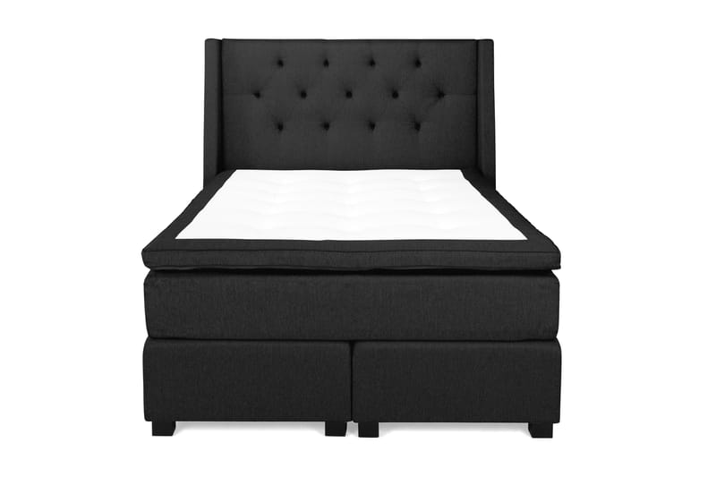 Jenkkisänky Langham 140x200 cm Musta - Huonekalut - Sänky - Parisänky