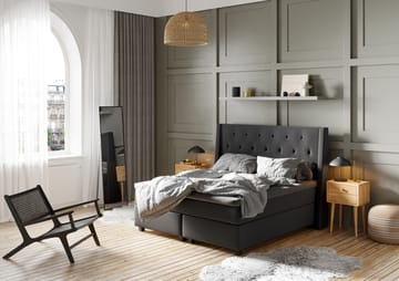 Jenkkisänky Langham 180x200 Harmaa - Huonekalut - Sänky - Jenkkisängyt