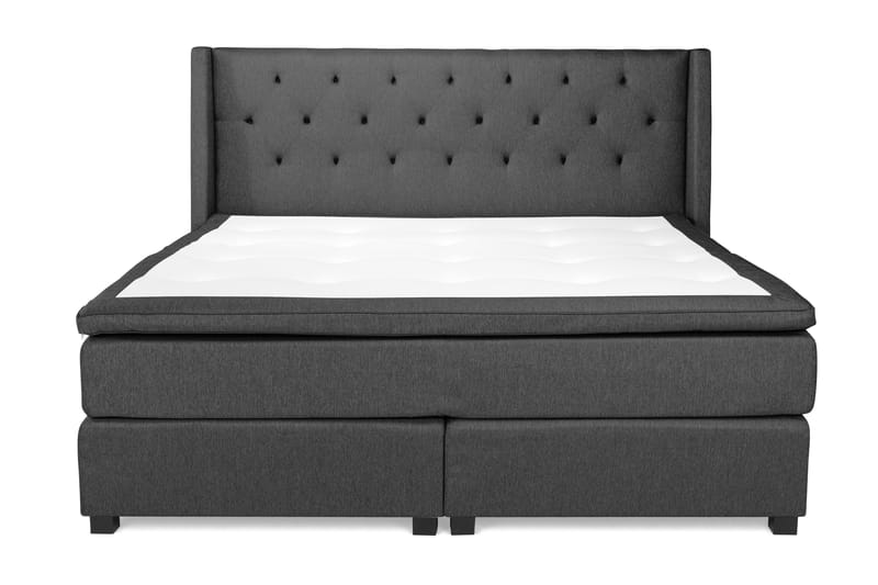 Jenkkisänky Langham 210x210 cm Harmaa - Huonekalut - Sänky - Parisänky