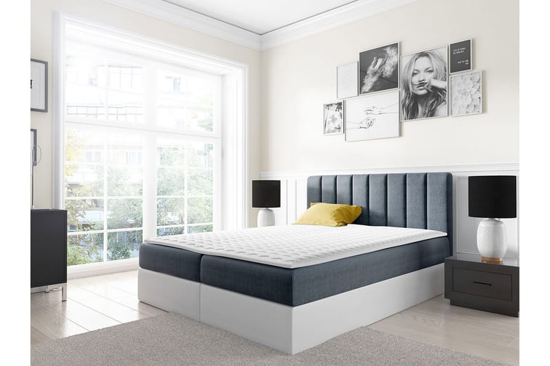 Jenkkisänky Levold 200x200 cm - Harmaa - Huonekalut - Sänky - Parisänky