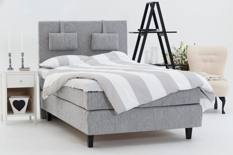 Jenkkisänky Longford 140x200 Kova Polyeetterivaahto - Vaaleanharmaa - Huonekalut - Sänky - Parisänky