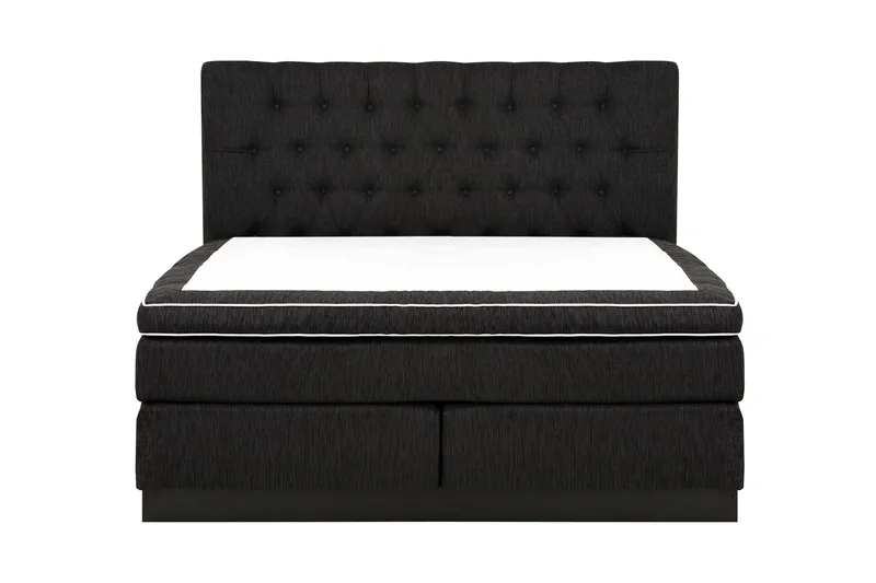 Jenkkisänky Longford 160x200 Kova Polyeetterivaahto, Musta