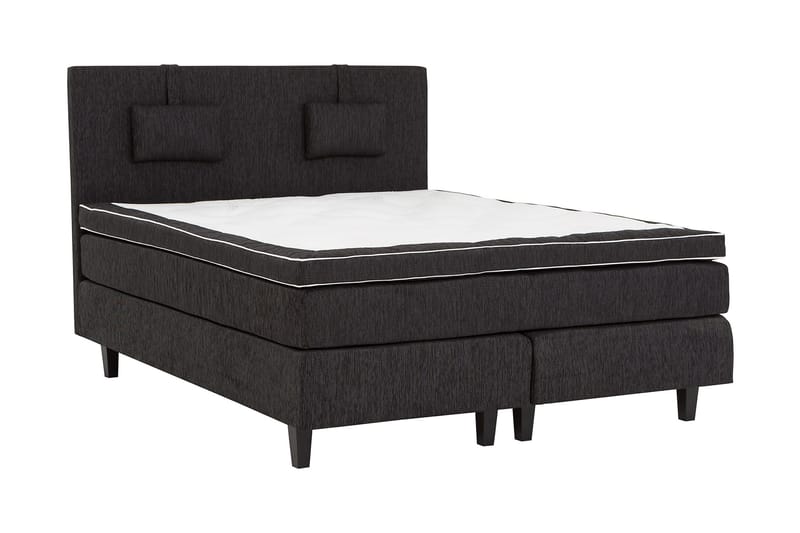 Jenkkisänky Longford 160x200 Kova Polyeetterivaahto - Musta - Huonekalut - Sänky - Parisänky