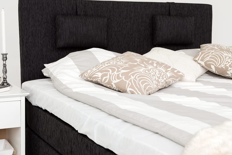 Jenkkisänky Longford 160x200 Kova Polyeetterivaahto - Musta - Huonekalut - Sänky - Parisänky