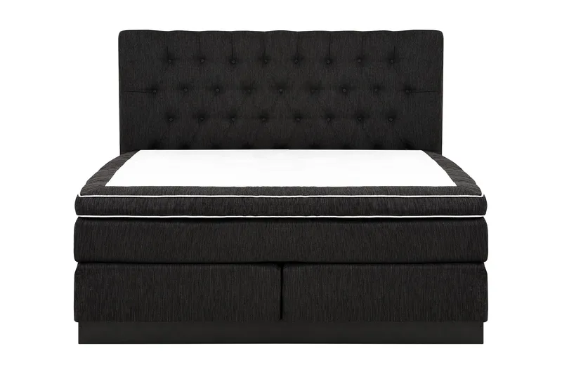 Jenkkisänky Longford 160x200 Kova Polyeetterivaahto - Musta - Huonekalut - Sänky - Parisänky