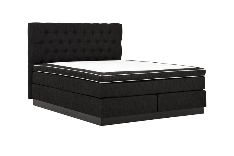 Jenkkisänky Longford 160x200 Kova Polyeetterivaahto - Musta - Huonekalut - Sänky - Parisänky