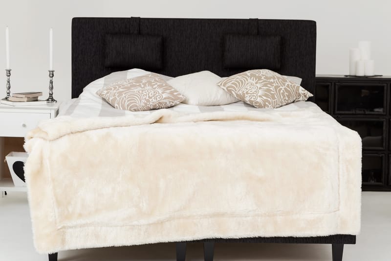 Jenkkisänky Longford 160x200 Kova Polyeetterivaahto - Musta - Huonekalut - Sänky - Jenkkisängyt