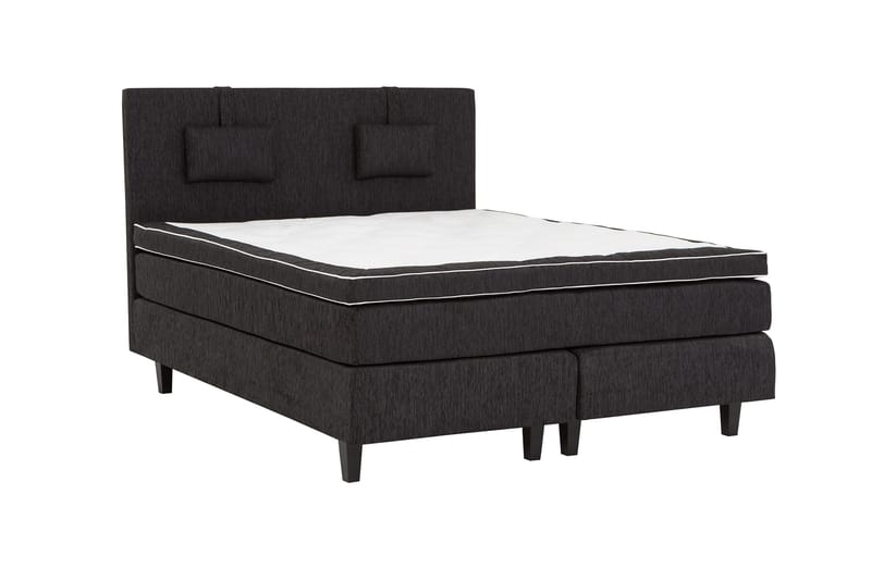 Jenkkisänky Longford 160x200 Kova Polyeetterivaahto - Musta - Huonekalut - Sänky - Parisänky