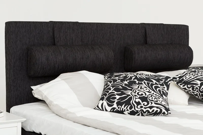 Jenkkisänky Longford 180x200 Kova Polyeetterivaahto - Musta - Huonekalut - Sänky - Parisänky