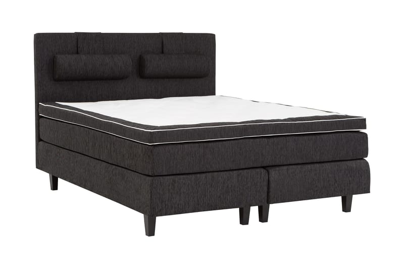 Jenkkisänky Longford 180x200 Kova Polyeetterivaahto - Musta - Huonekalut - Sänky - Jenkkisängyt