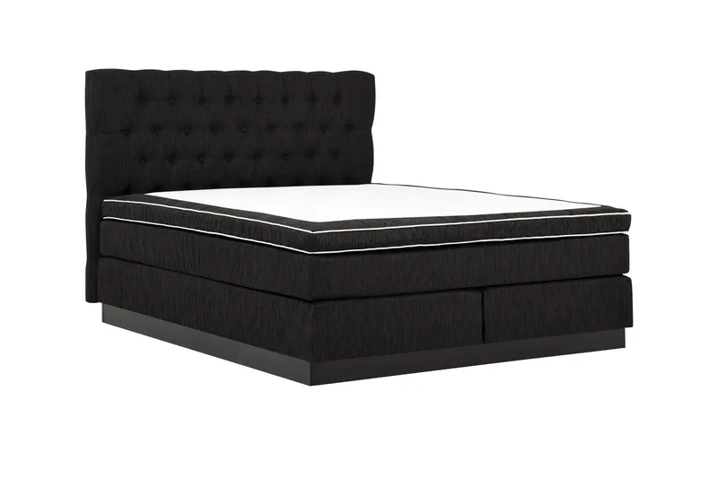 Jenkkisänky Longford 180x200 Kova Polyeetterivaahto - Musta - Huonekalut - Sänky - Parisänky