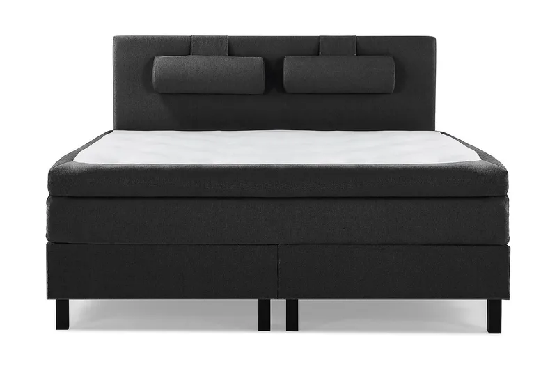 Jenkkisänky Lucky 150x200 Polyeetteri, Musta/Harmaa