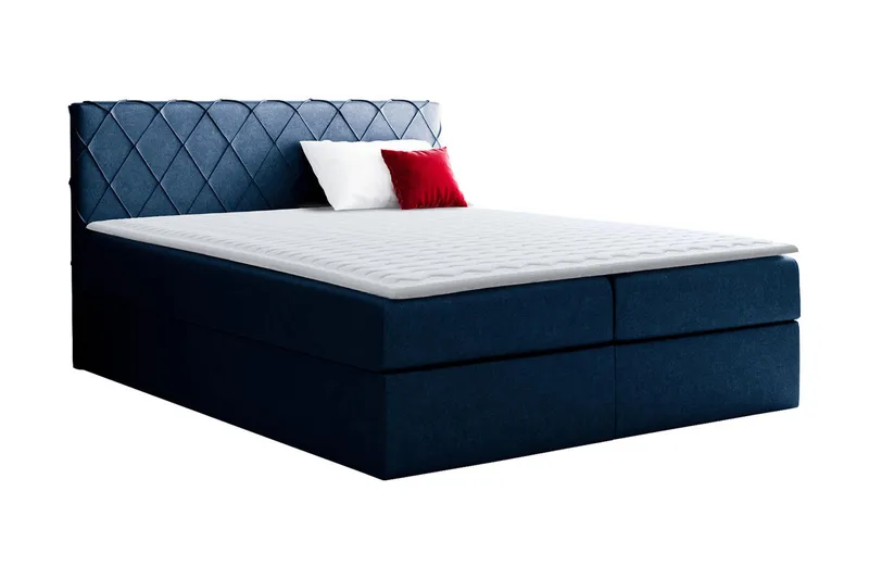 Jenkkisänky Nerland 140x200 cm - Sininen - Huonekalut - Sänky - Parisänky