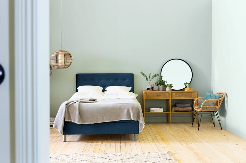 Jenkkisänky Rebeca 140x200 - Sininen - Huonekalut - Sänky - Parisänky