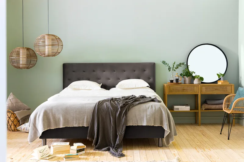 Jenkkisänky Rebeca 180x200 - Tummanharmaa - Huonekalut - Sänky - Parisänky