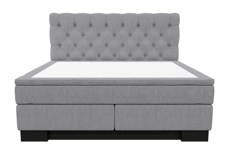 Jenkkisänky Romance Lyx 160x210 - Vaaleanharmaa - Huonekalut - Sänky - Jenkkisängyt