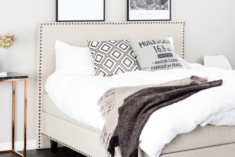 Jenkkisänky Roosalie 180x200 - Beige - Huonekalut - Sänky - Parisänky