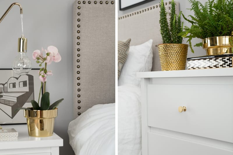 Jenkkisänky Rosalie Beige - 140 - Huonekalut - Sänky - Parisänky