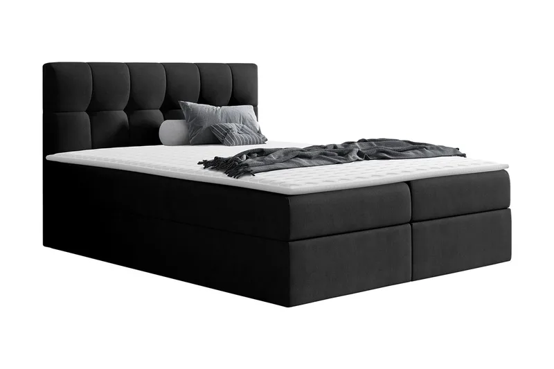 Jenkkisänky Sandom 200x200 cm, Musta