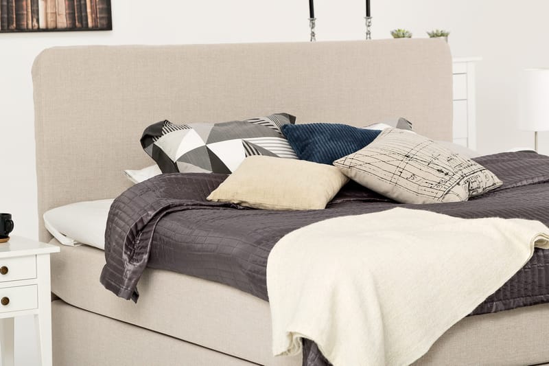 Jenkkisänky Sovereign 210x210 - Beige - Huonekalut - Sänky - Parisänky