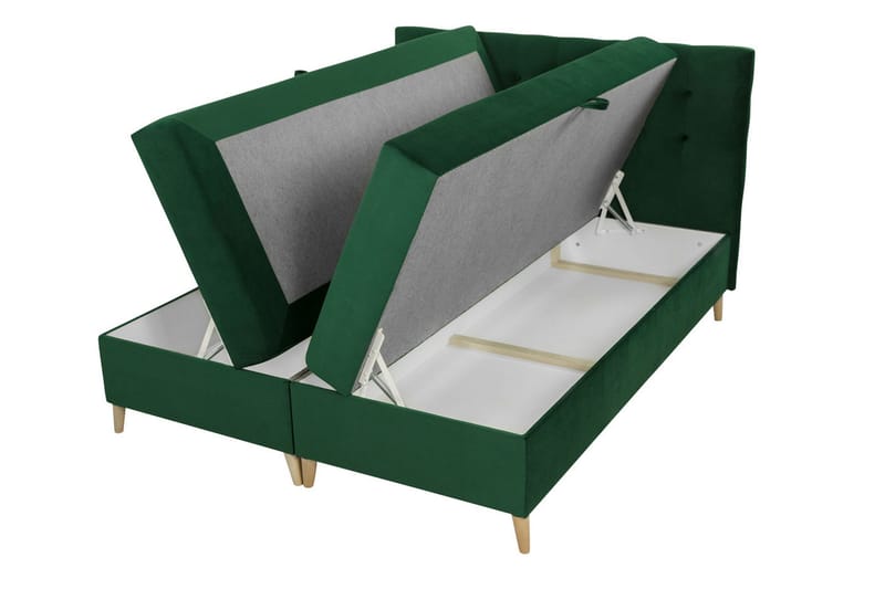 Jenkkisänky Taiwan 140x200 cm - Keltainen - Huonekalut - Sänky - Parisänky