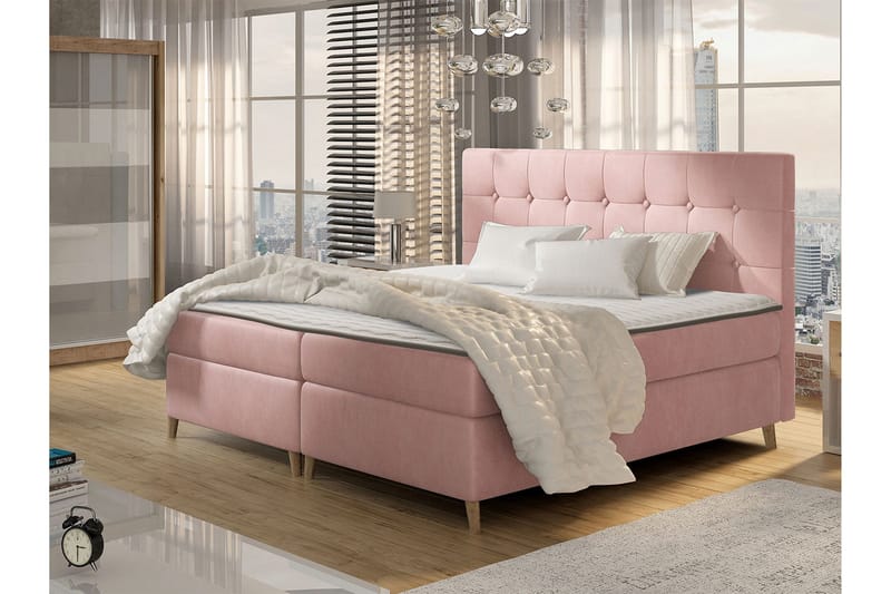 Jenkkisänky Taiwan 180x200 cm - Roosa - Huonekalut - Sänky - Parisänky